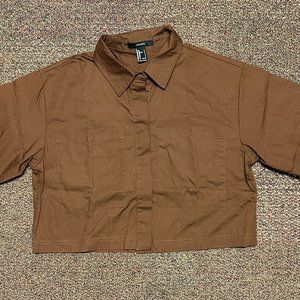 Cropped Boxy Button Up